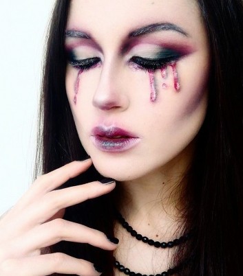 blood-sangue-tears-lacrime-makeup-trucco